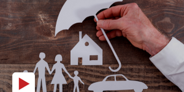 cutouts of people holding umbrella 